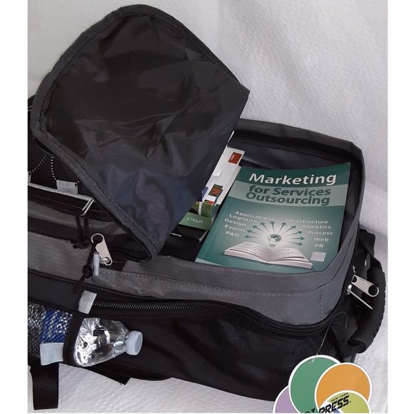 Carry On Backpack with Wheels Rolling Backpack Travel Backpack - Picture 11 of 13